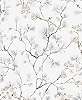 Japán stílusú virág és faág mintás vlies Khroma dsign tapéta