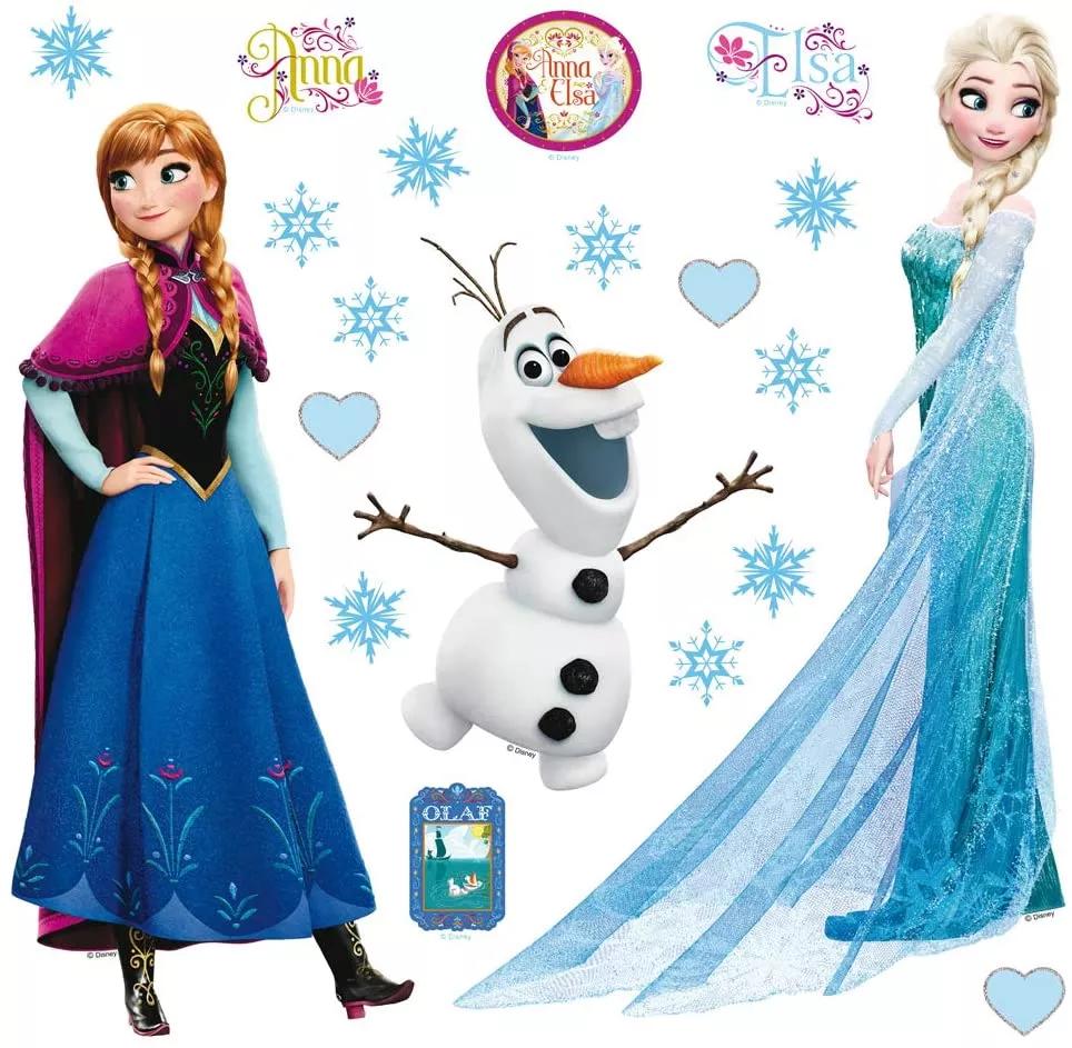 Jégvarázs falmatrica Olaf Elsa és Anna