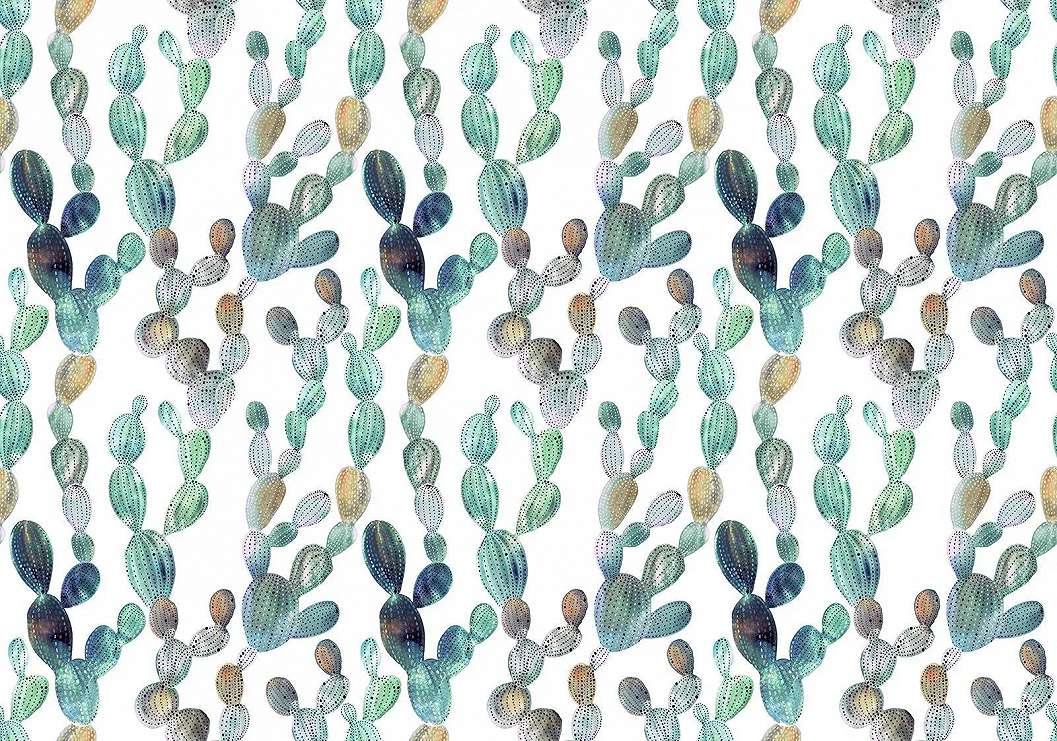 Kaktusz mintás fali poszter 368x254 vlies
