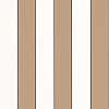 Karamell barna és fehér csíkos design tapéta arany elválasztással