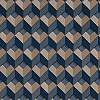 Kék 3d hatású dekor tapéta 3d geometrikus mintával