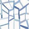Kék absztrakt geometrikus mintás skandináv stílusú vlies prémium tapéta