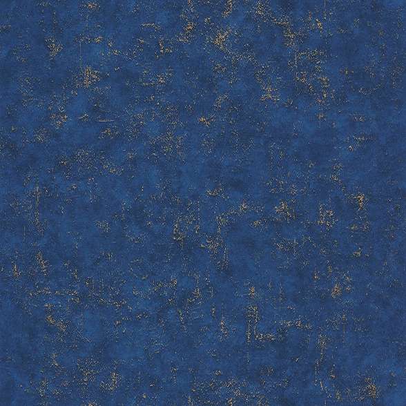 Kék-arany betonhatású vlies vinyl mosható design tapéta 