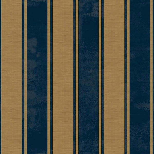 Kék arany csíkos mintás design tapéta