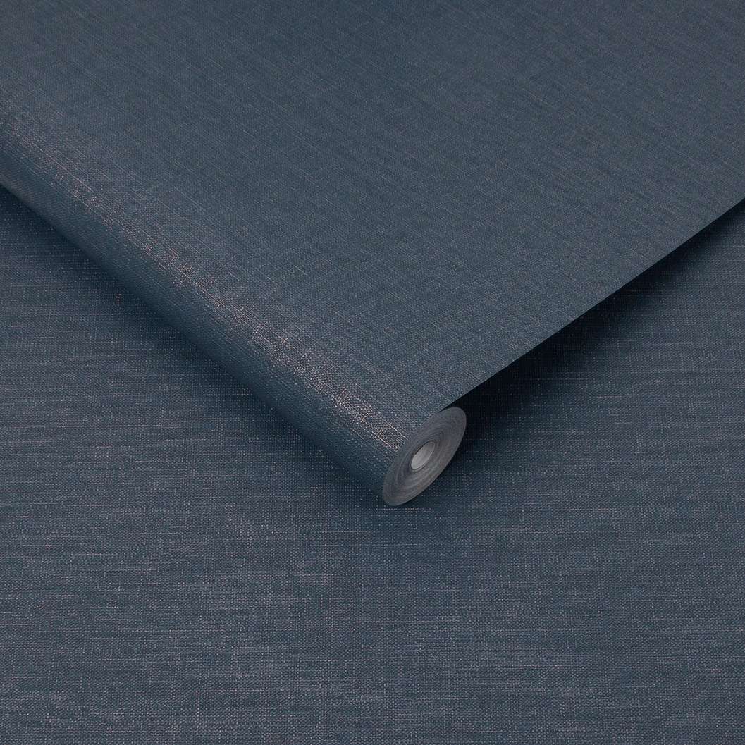 Kék arany textil szőtt hatású vlies design tapéta