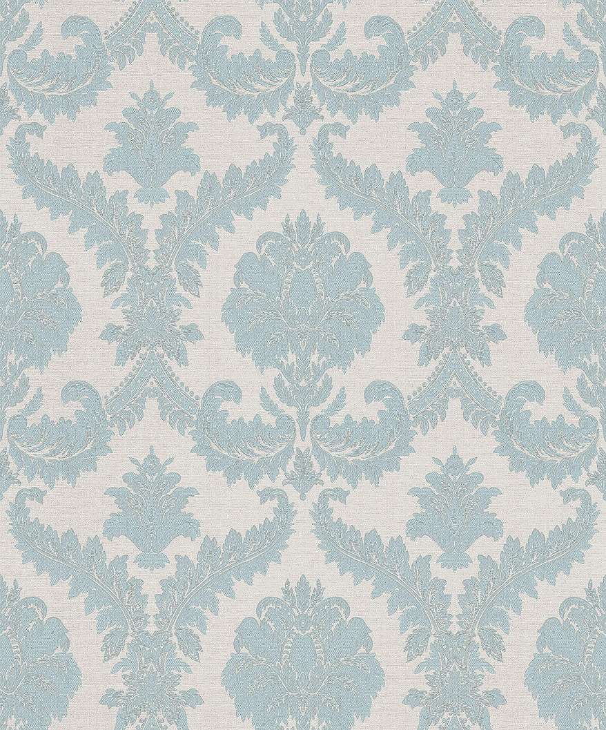 Kék barokk mintás olasz design tapéta mosható