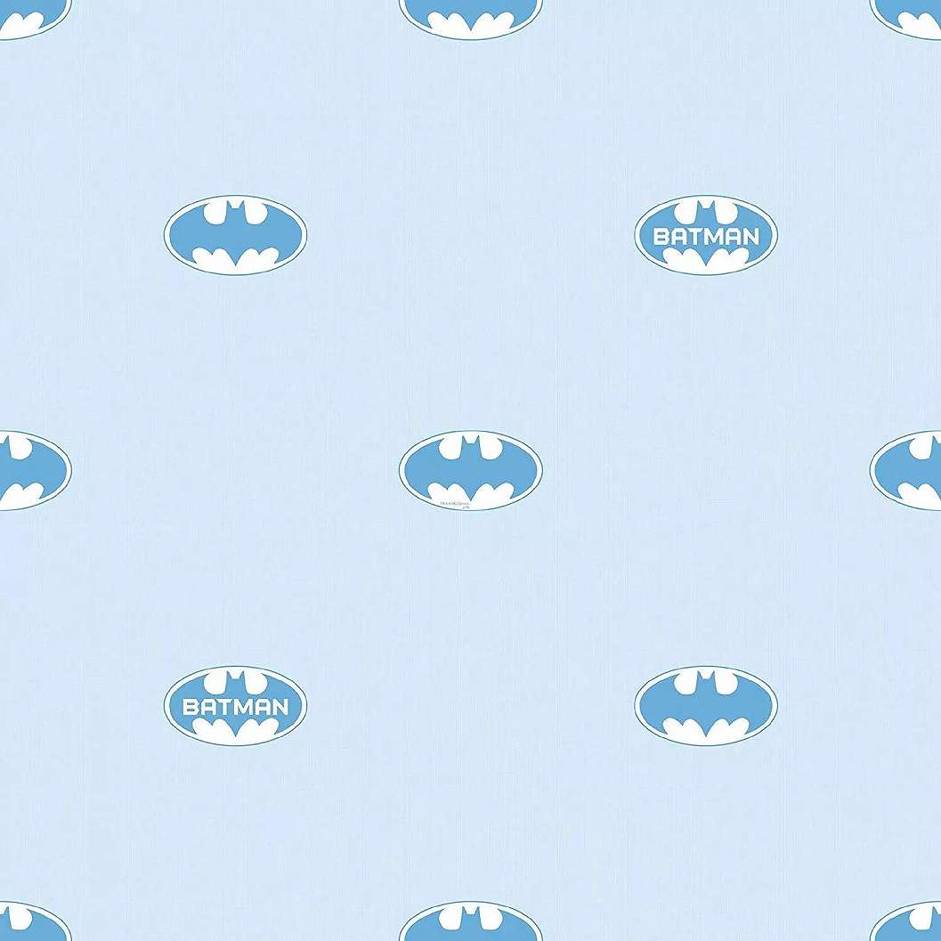 Kék Batman logo mintás gyerektapéta