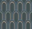 Kék boltív mintás art deco design tapéta