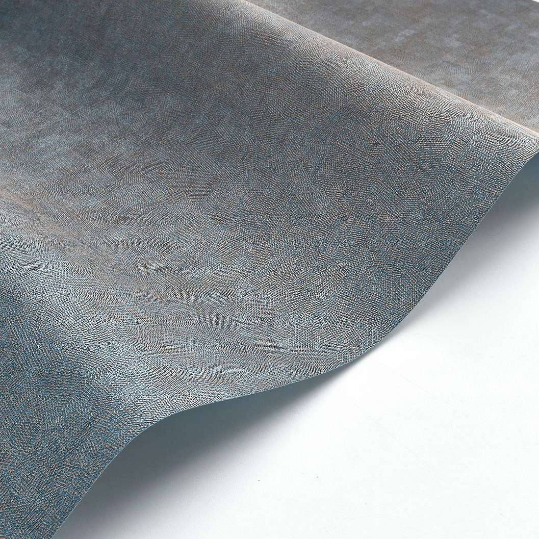 Kék bronz metál struktúrált francia vinyl tapéta