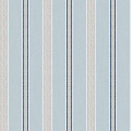 Kék csíkos mintás tapéta textilhatású strukturával