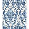 Kék damaszk mintás vlies olasz design tapéta