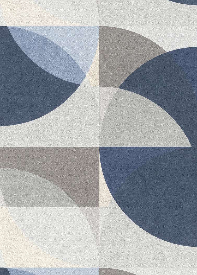 Kék design tapéta modern geometrikus mintával