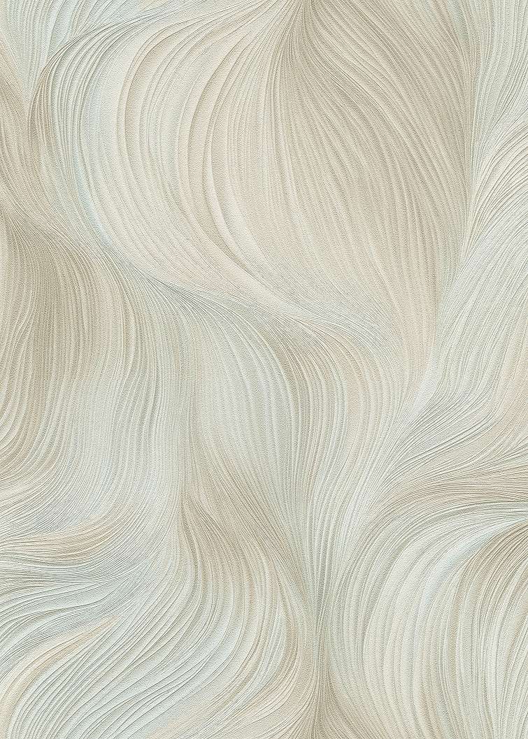 Kék és barna árnyalatos dekor tapéta modern hullám mintával