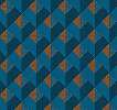 Kék geometriai mintás olasz design tapéta mosható struktúrált textilhatású alapon