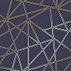 Kék geometrikus mintás modern vlies tapéta metál fényű mintával