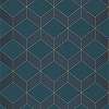Kék geometrikus mintás prémium design tapéta