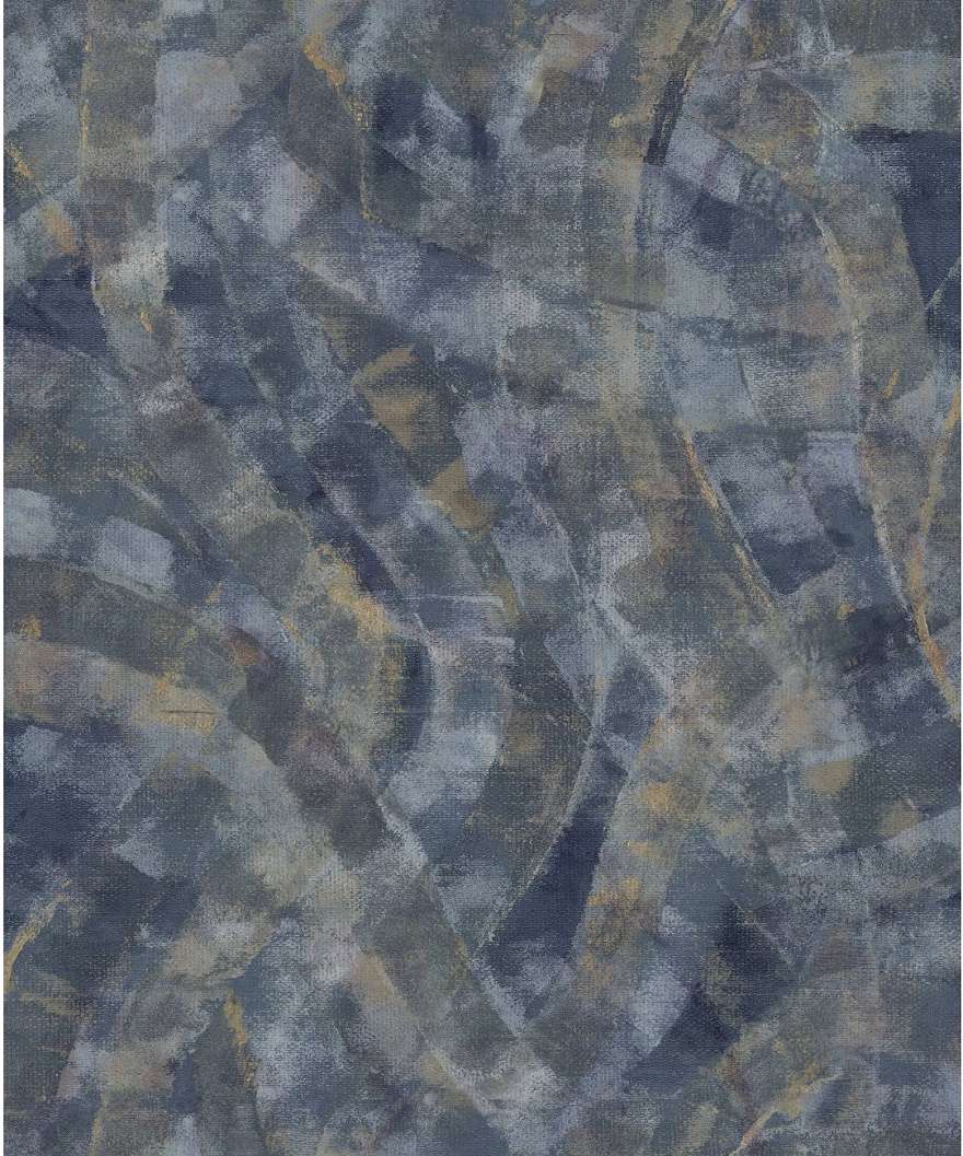 Kék geometrikus mintás strukturál vinyl olasz tapéta