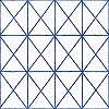 Kék geometrikus mintás vinyl tapéta háromszög geometrikus minával
