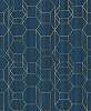 Kék hexagon geometrikus mintás vlies design tapéta