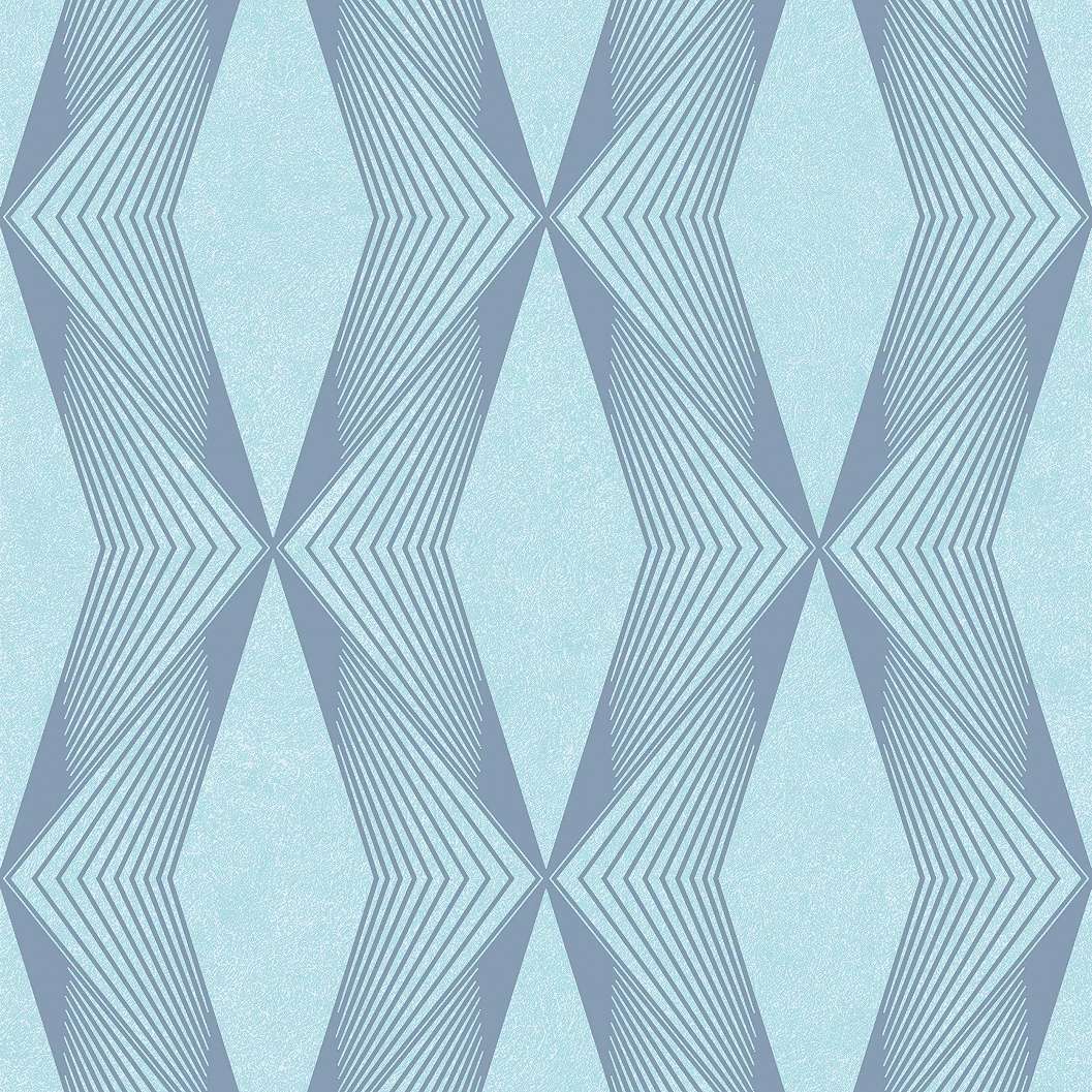 Kék High-tech vlies tapéta geometrikus mintával