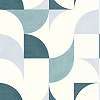 Kék kacsatojás színű design geometrikus mintás prémium tapéta