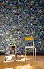 Kék Khroma design tapéta trópusi tájkép mintával