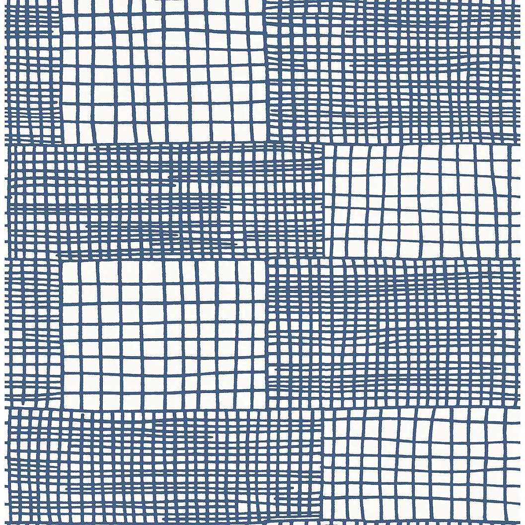 Kék modern csíkos mintás vlies design tapéta