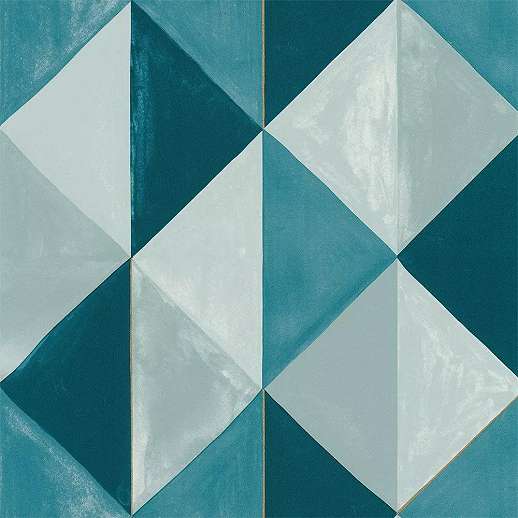 Kék modern design tapéta geometrikus mintával