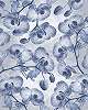 Kék orchidea mintás vlies poszter tapéta