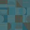 Kék struktúrált felületű geometrikus olasz design tapéta