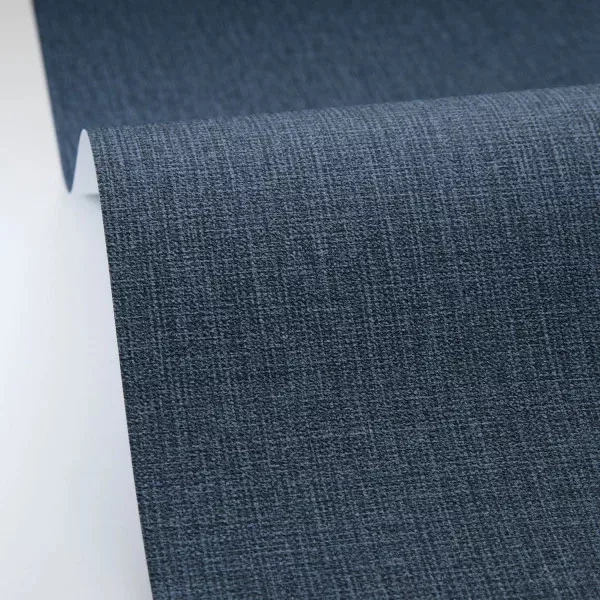Kék struktúrált textil hatású egyszínű design tapéta