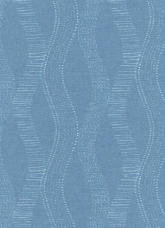 Kék színű hullám vonalas tapéta