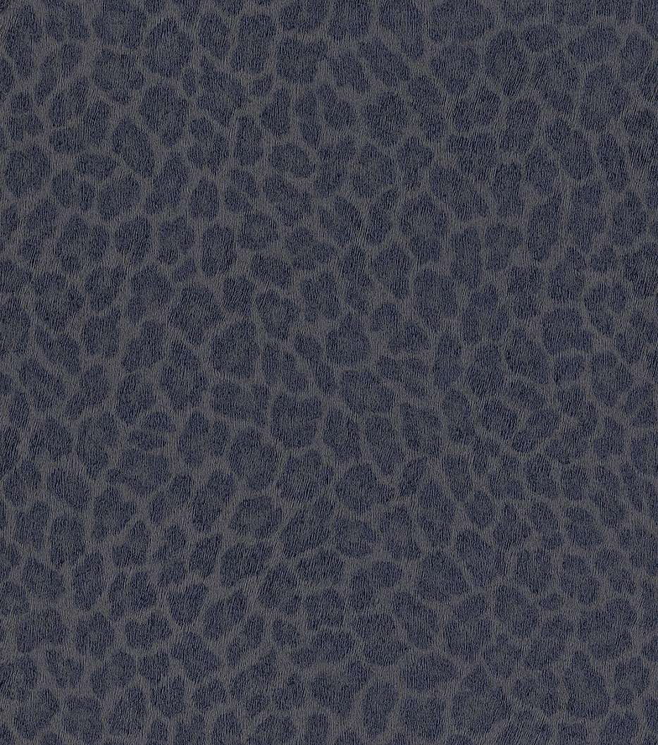 Kék-szürke színű leopárd mintás tapéta
