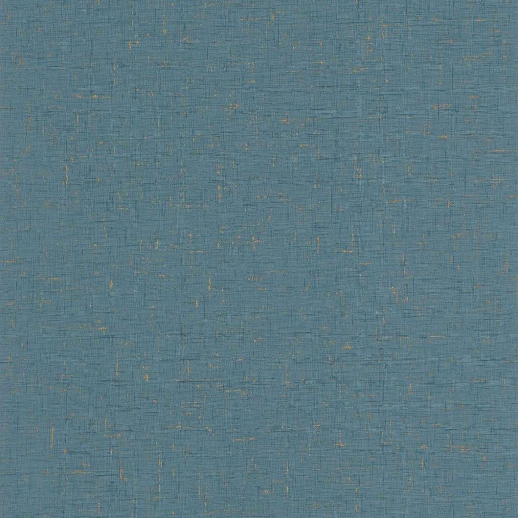 Kék textíl hatású arany koptatott design tapéta