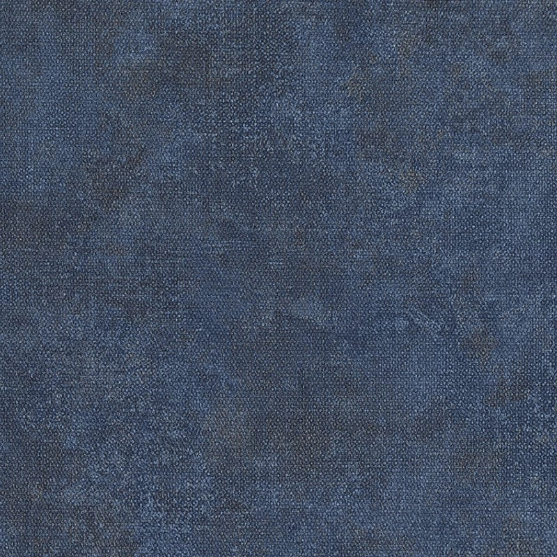 Kék textil struktúrált olasz luxus tapéta koptatott hatással 104cm széles