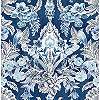 Kék vintage virágmintás vlies prémium design tapéta