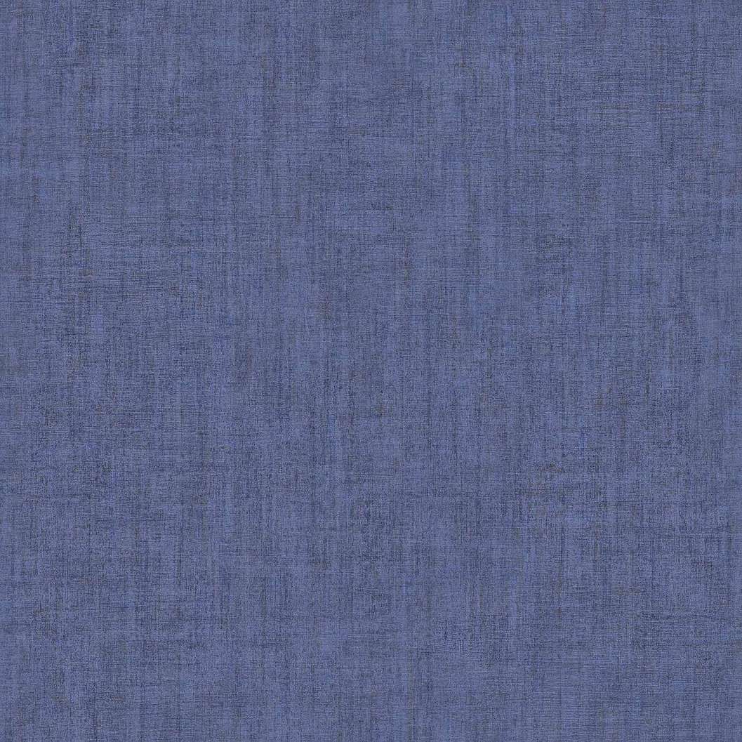 Kék vinyl tapéta koptatott textil hatású mintával