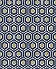 Kék vlies design tapéta hexagon geometrikus mintával