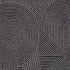 Keleties zen hullámzó homok geometria mintás antracit fekete design tapéta