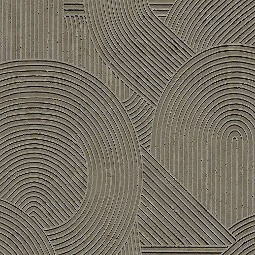 Keleties zen hullámzó homok geometria mintás tajga zöld design tapéta