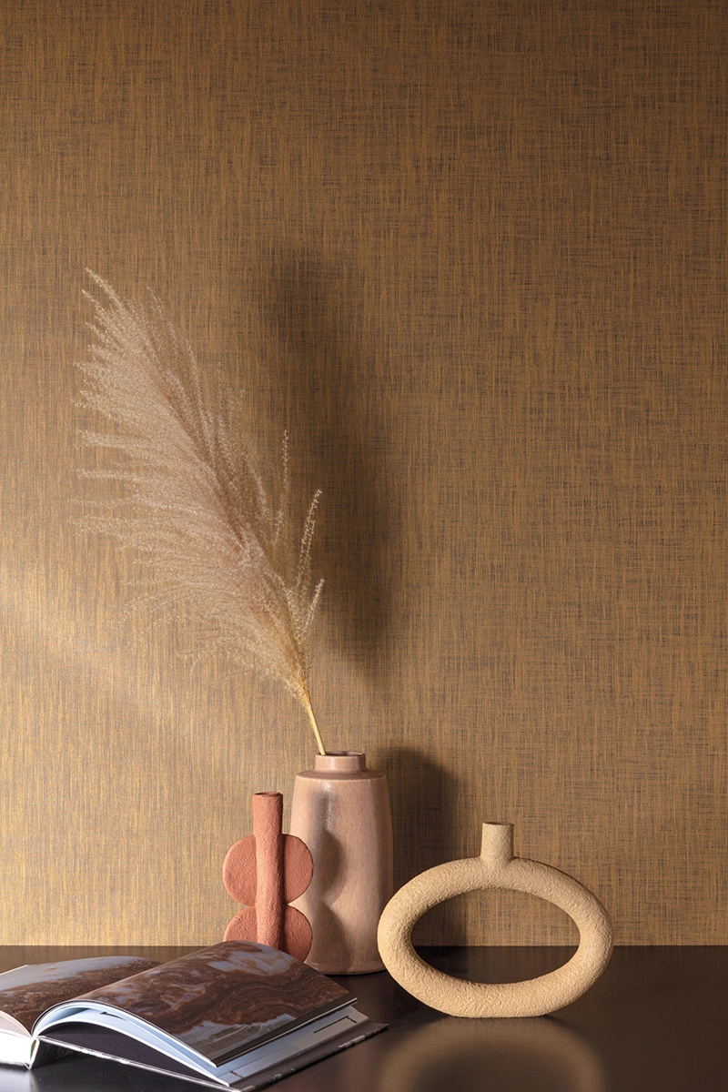 Khroma design tapéta barna textil mintával