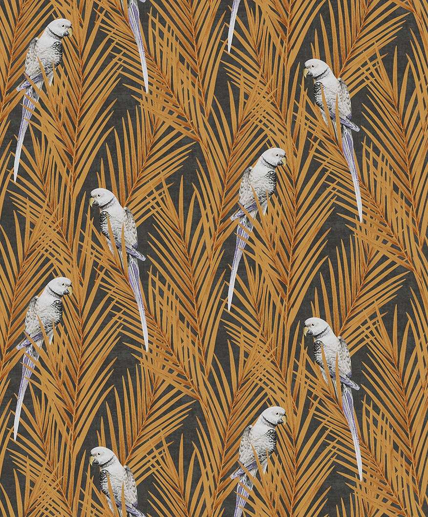 Khroma design tapéta dzsungel és papagáj mintával