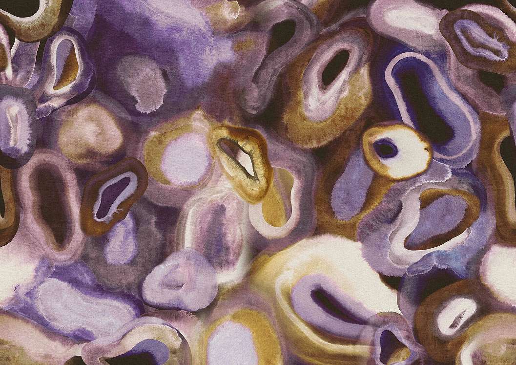 Khroma luxus fotótapéta ásvány mintával lila színvilágban