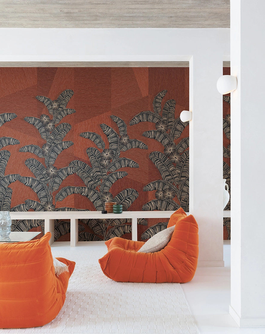 Khroma Yucatan poszter tapéta modern levél mintával