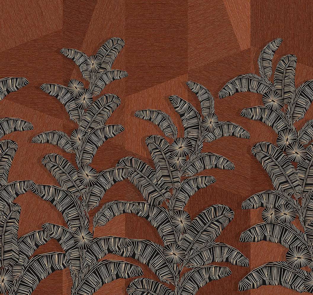 Khroma Yucatan poszter tapéta modern levél mintával