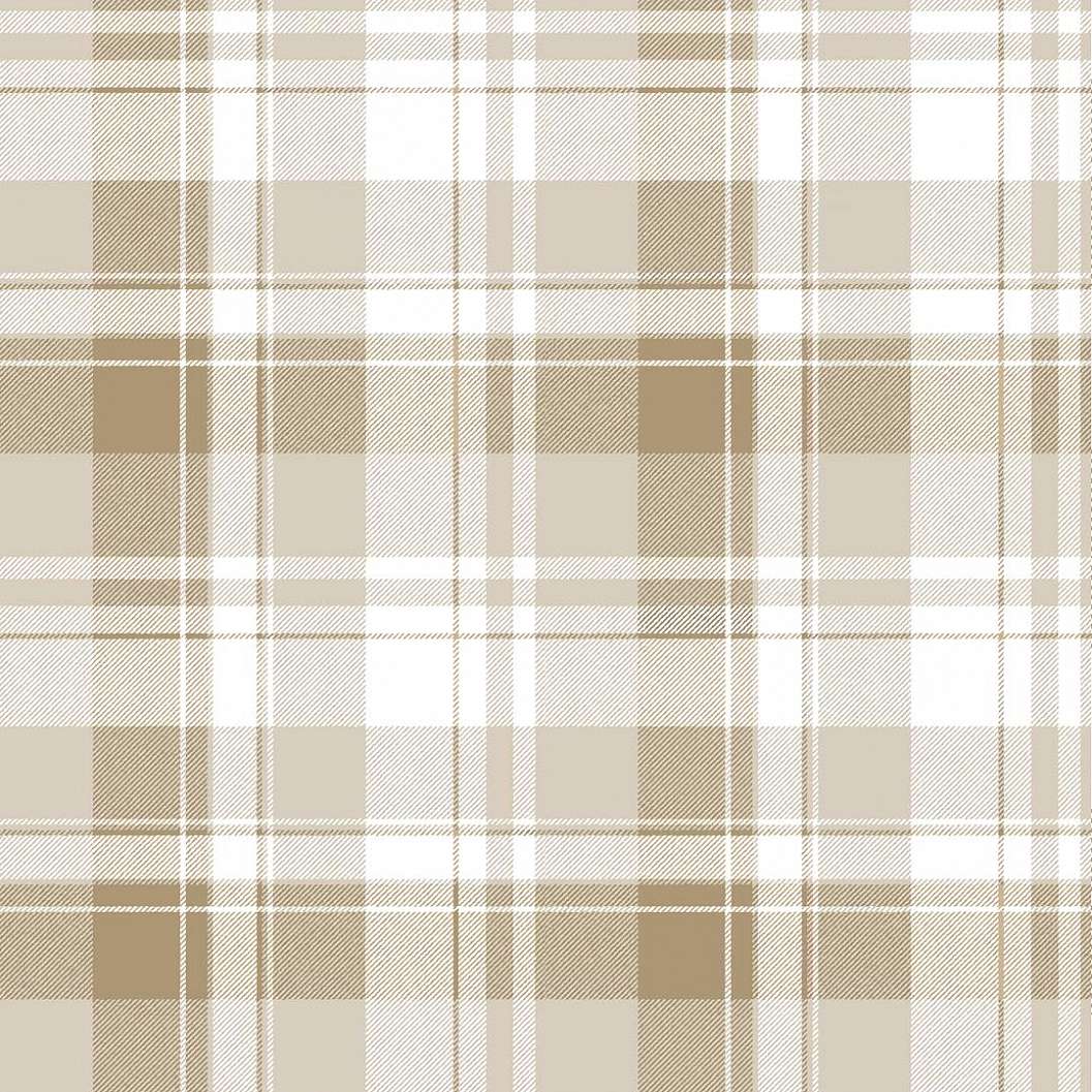 Klasszikus barna skótkockás mintás olasz vinyl tapéta