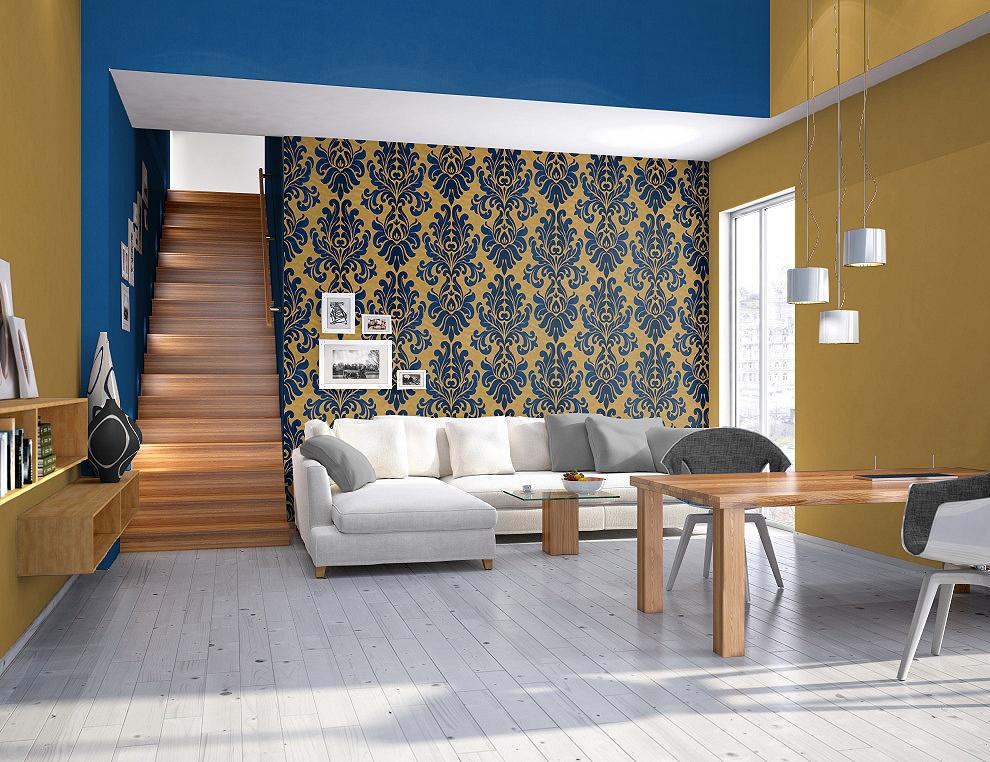 Klasszikus barokk nemes díszítésű tapéta