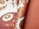 Klasszikus japán stílusú tapéta, napernyő mintával