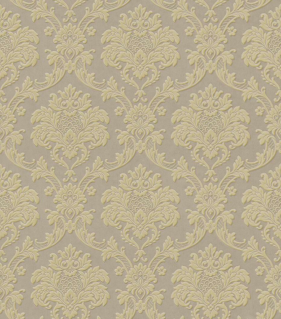 Klasszikus mintás aranybarna színű tapéta