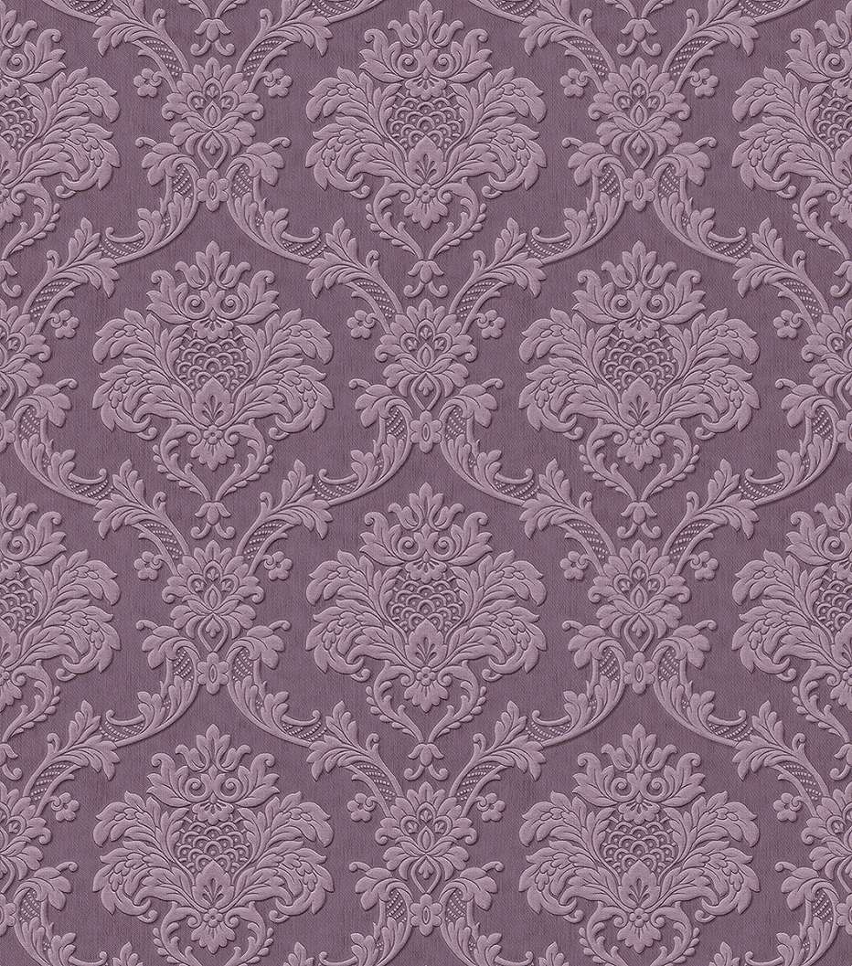 Klasszikus mintás lila színű tapéta
